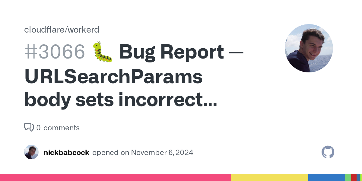 Github Bug Report